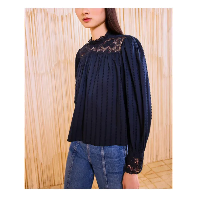 Blouse Cornelia | Bleu nuit