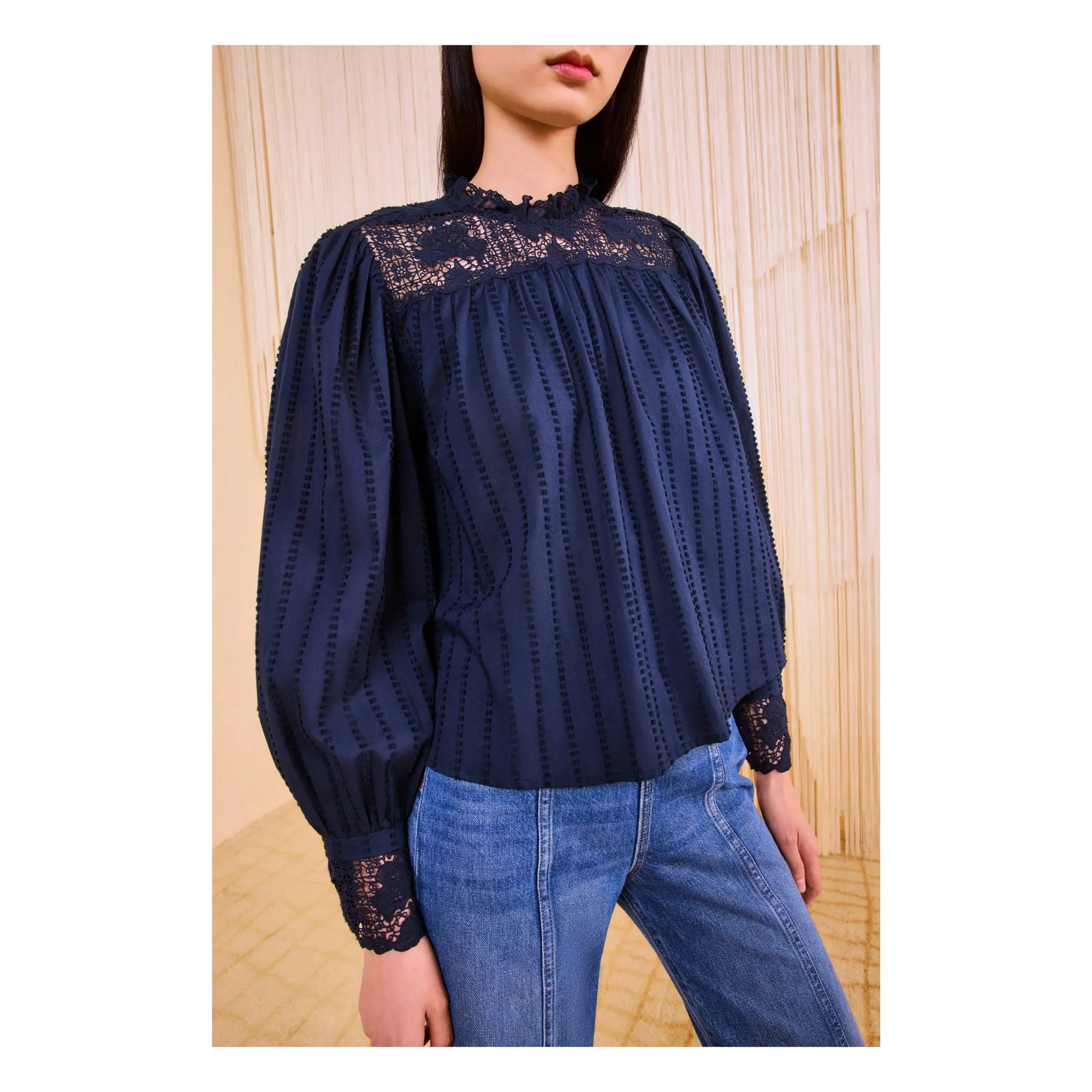 Ulla Johnson Midnight Blue Cornelia Blouse