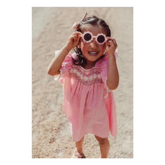 Robe Martine Coton Bio | Rose bonbon