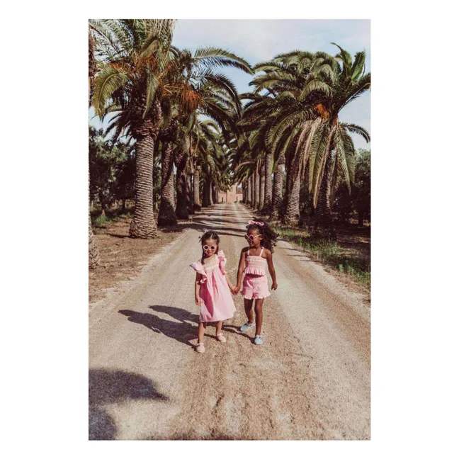 Robe Martine Coton Bio | Rose bonbon