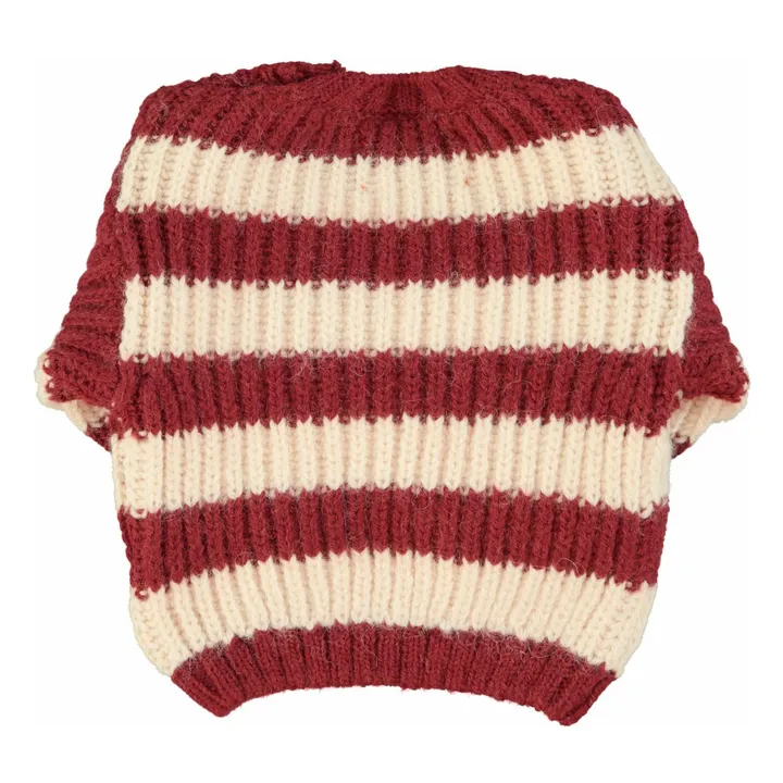 Striped Wool Sweater | Burgundy- Product image n°8