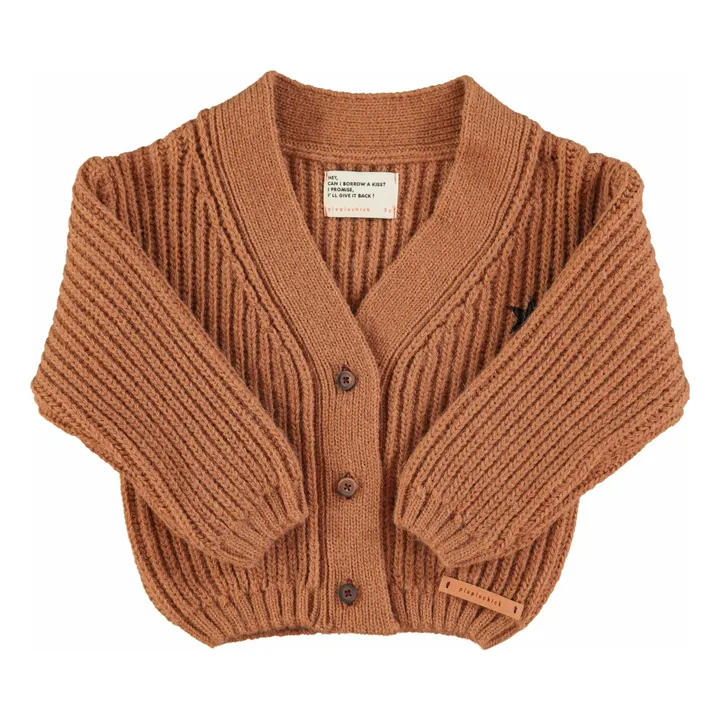 Cardigan Band & Crew Only Laine | Marron- Image produit n°0