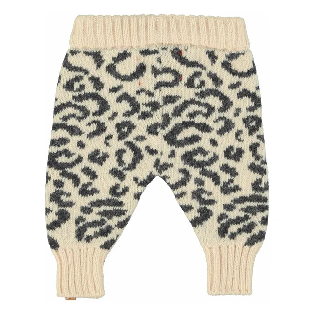 Legging Léopard Laine | Rose pâle