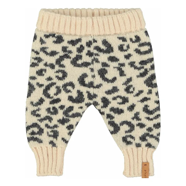 Legging Léopard Laine | Rose pâle- Image produit n°0