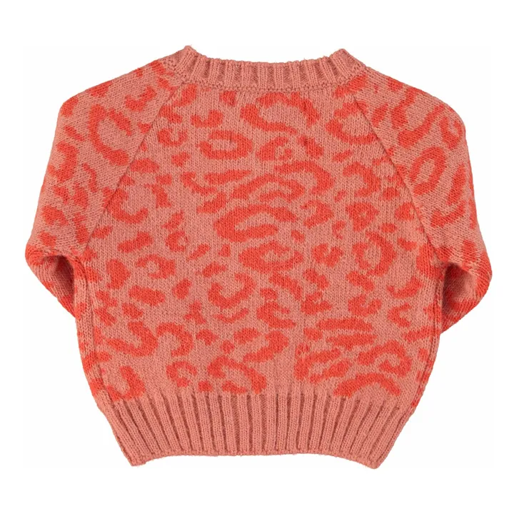 Gilet Léopard Laine | Rose- Image produit n°3