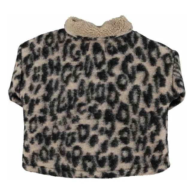 Veste Léopard Laine | Brun