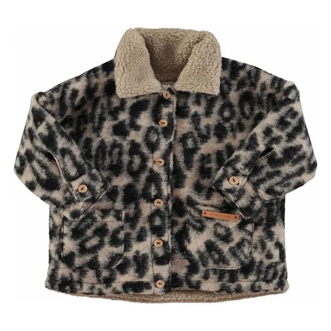 Veste Léopard Laine | Brun