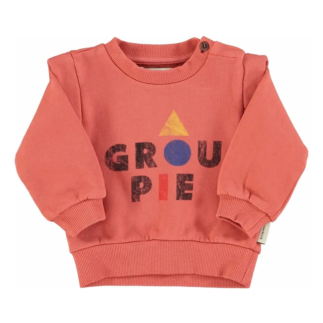 Sweat Volants Groupie Coton Bio | Corail