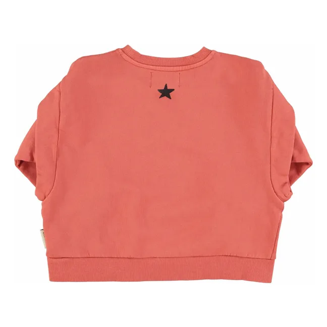 Sweat Volants Groupie Coton Bio | Corail