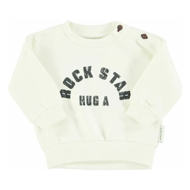 Sweat Rock Star Coton Bio | Ecru