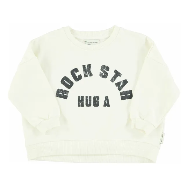 Sweat Rock Star Coton Bio | Ecru