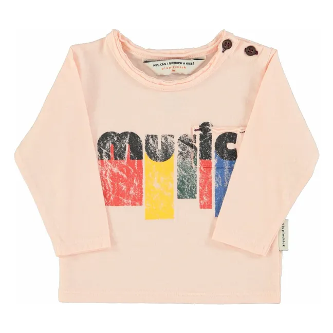 T-shirt Music | Rose pâle
