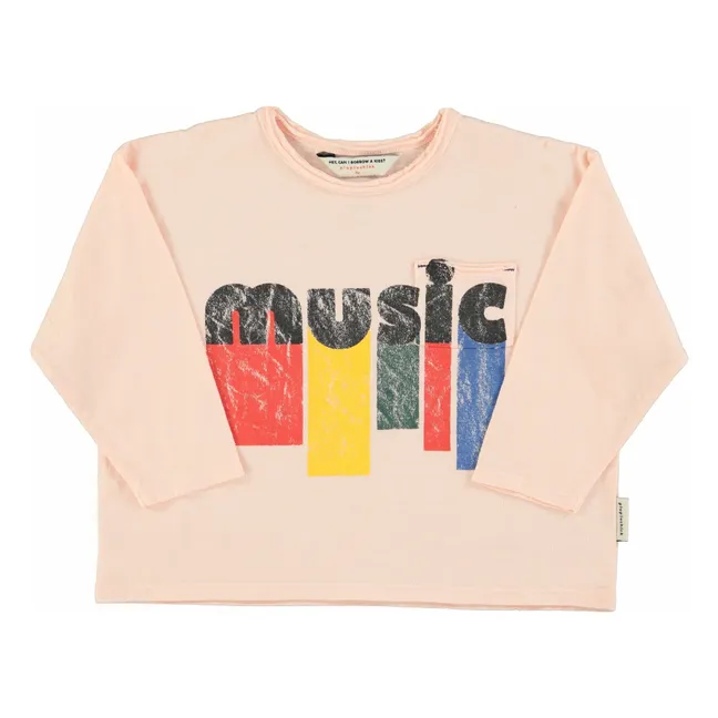 T-shirt Music | Rose pâle