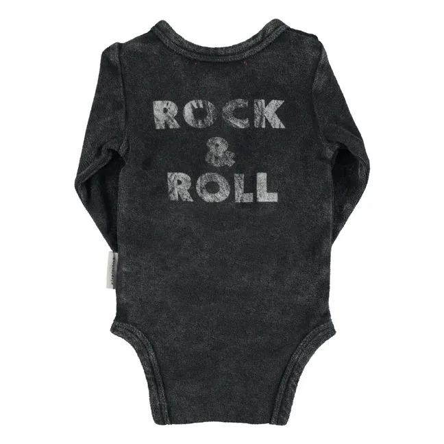 Body Rock&amp;Roll Frottee Bio-Baumwolle | Schwarz