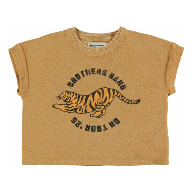 T-shirt Tigre Eponge Coton Bio | Ocre