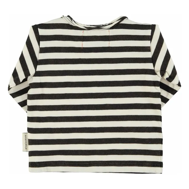 T-shirt Rayé Coton Bio | Ecru