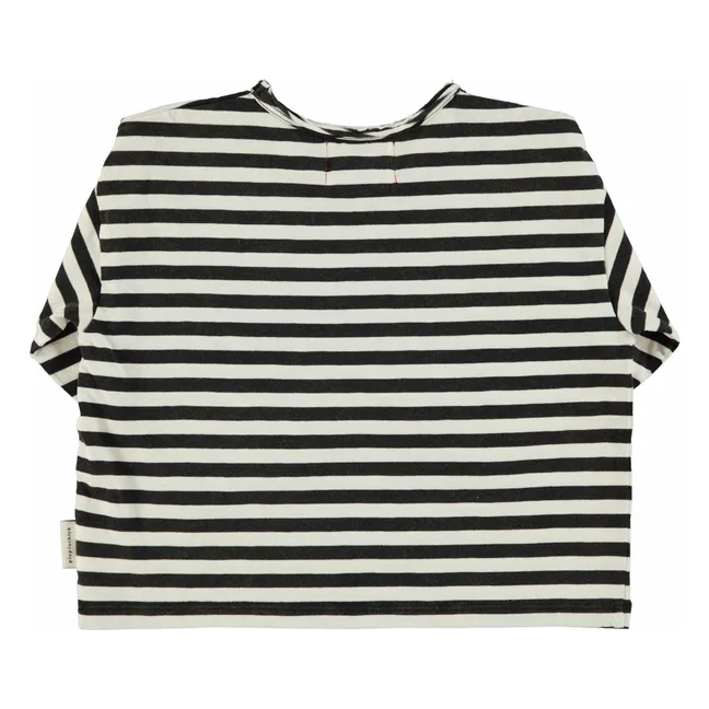 T-shirt Rayé Coton Bio | Ecru