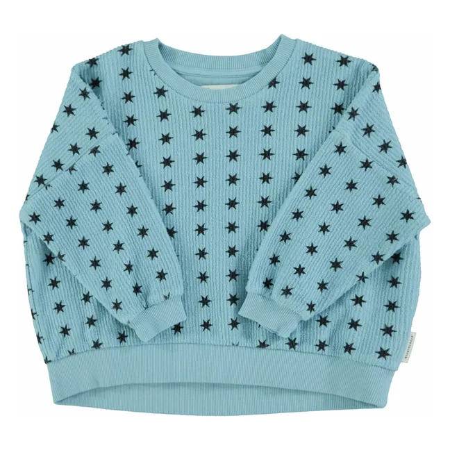 Ribbed Star Sweat Organic Cotton | Blue