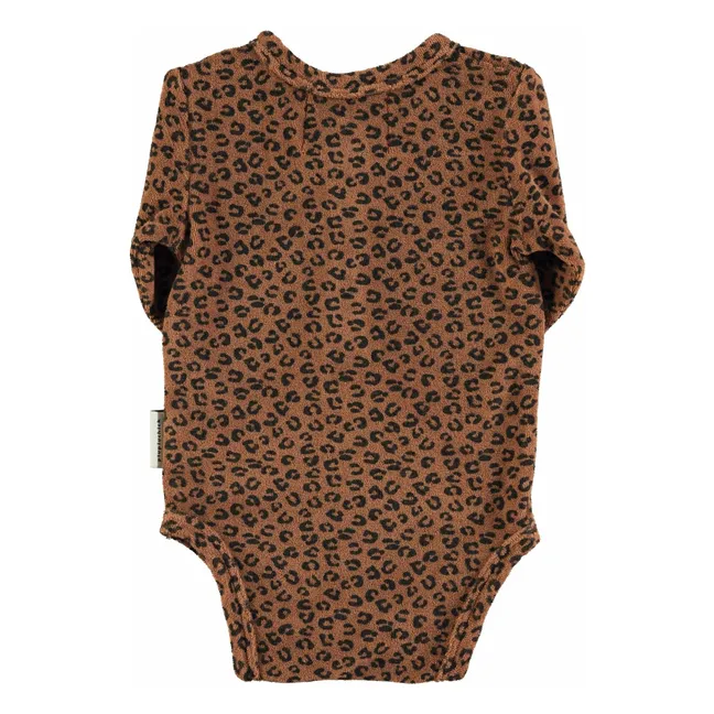 Body Leopard Frottee Bio-Baumwolle | Braun