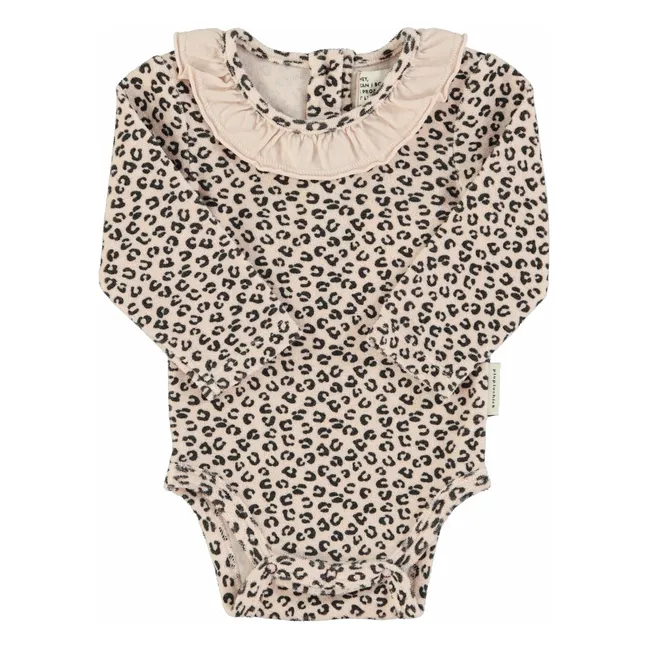 Body Leopardenkragen Frottee Bio-Baumwolle | Blassrosa