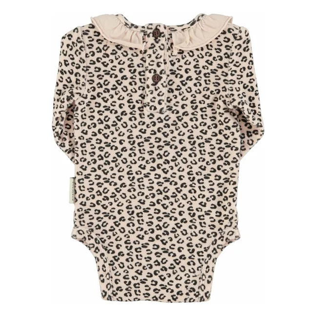 Body Leopardenkragen Frottee Bio-Baumwolle | Blassrosa