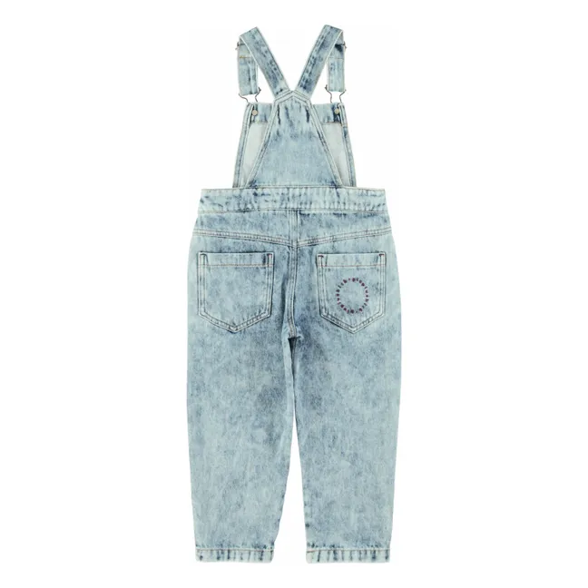 Salopette en Jean Délavé | Bleu Clair