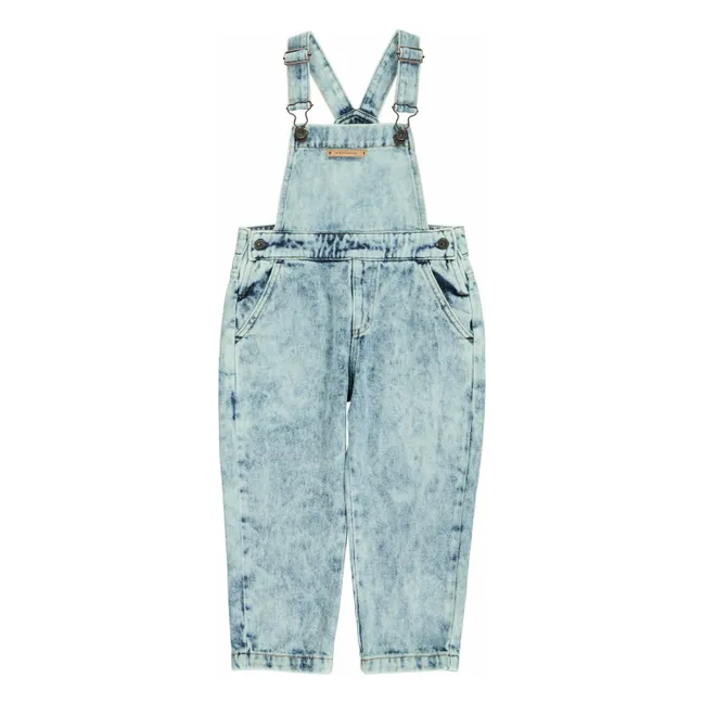 Salopette en Jean Délavé | Bleu Clair