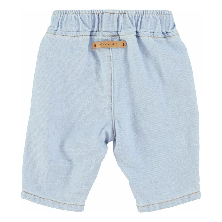 Jean Droit Elastiqué | Bleu Clair- Image produit n°8