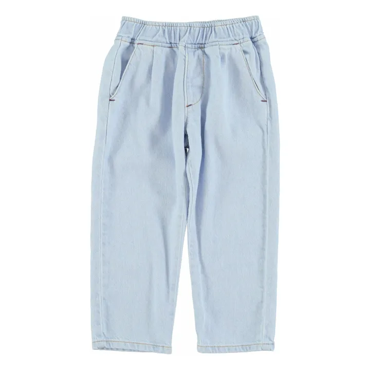 Jean Droit Elastiqué | Bleu Clair- Image produit n°0
