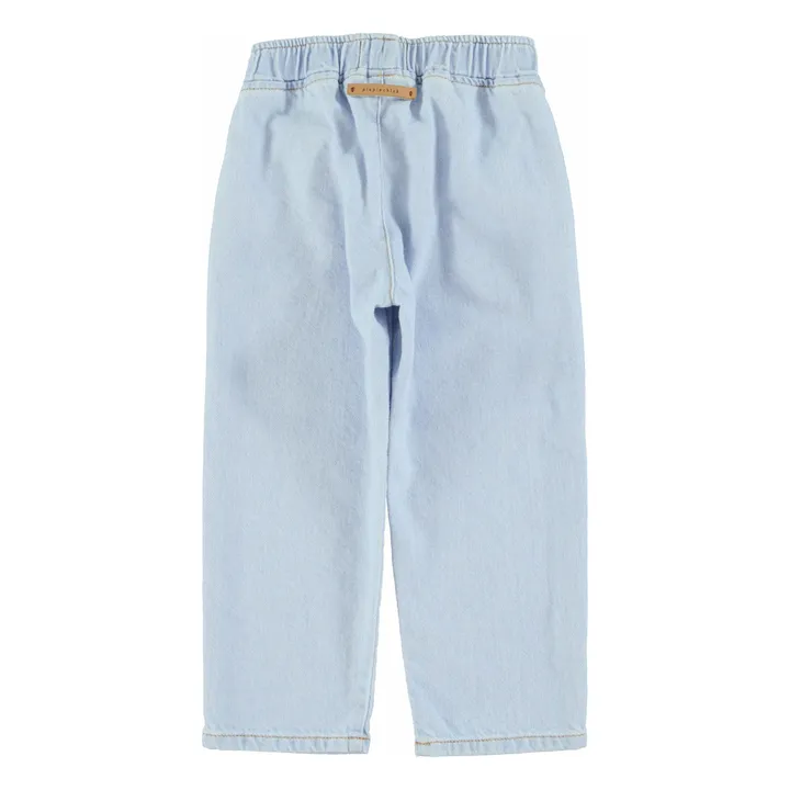 Jean Droit Elastiqué | Bleu Clair- Image produit n°3