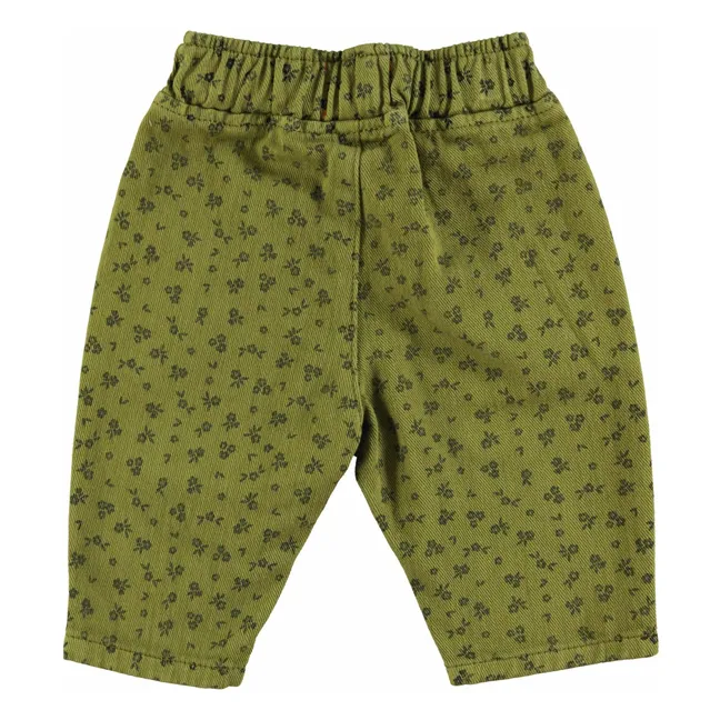Pantalon Fleuri | Olive
