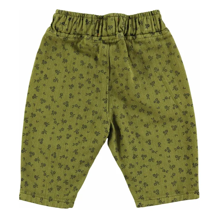 Pantalones florales | Olive- Imagen del producto n°5