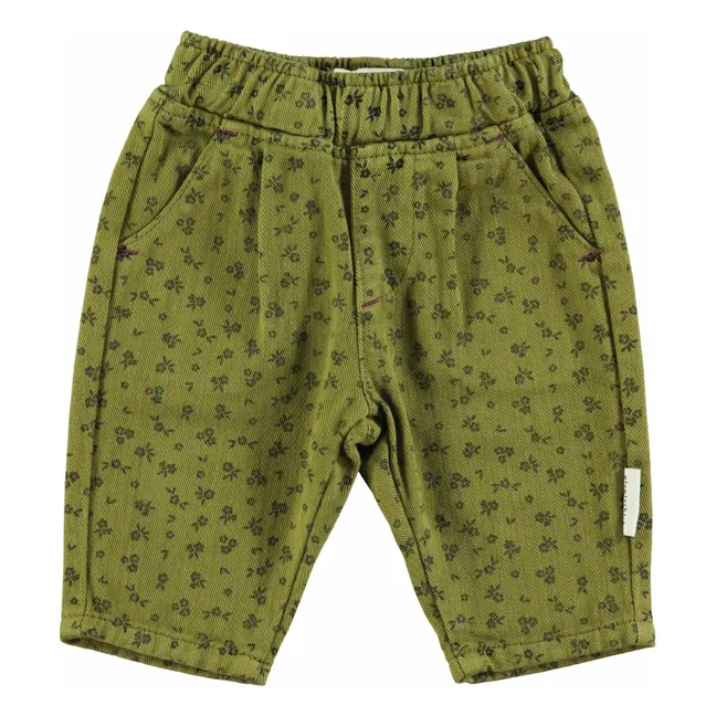 Pantalon Fleuri | Olive