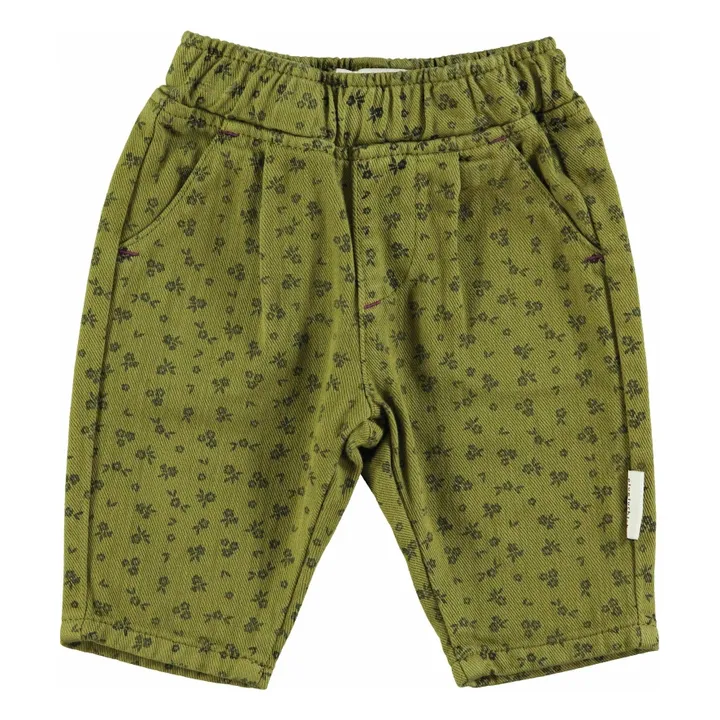 Pantalones florales | Olive- Imagen del producto n°4