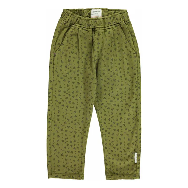 Pantalon Fleuri | Olive
