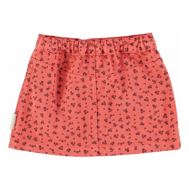 Falda con botones florales | Coral- Imagen del producto n°3