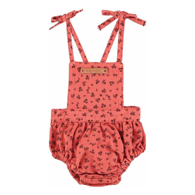 Soor Ploom - Oona Checked Linen Romper - Ecru | Smallable