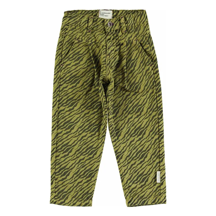 Pantalones cebra | Olive- Imagen del producto n°0