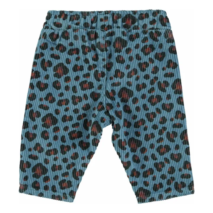 Pantalones de pana con leopardo | Azul- Imagen del producto n°7