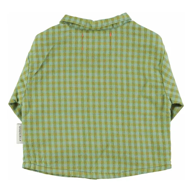 Chemise Carreaux Coton Bio | Vert
