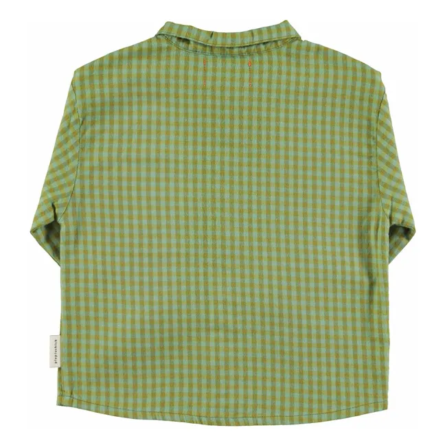 Chemise Carreaux Coton Bio | Vert