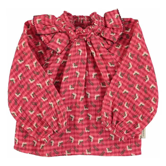 Soor Ploom - Imelda Organic Cotton Muslin Blouse - Pale Pink