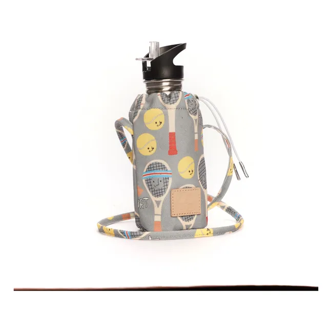 Jojo Court Isolierflasche | Grün-grau