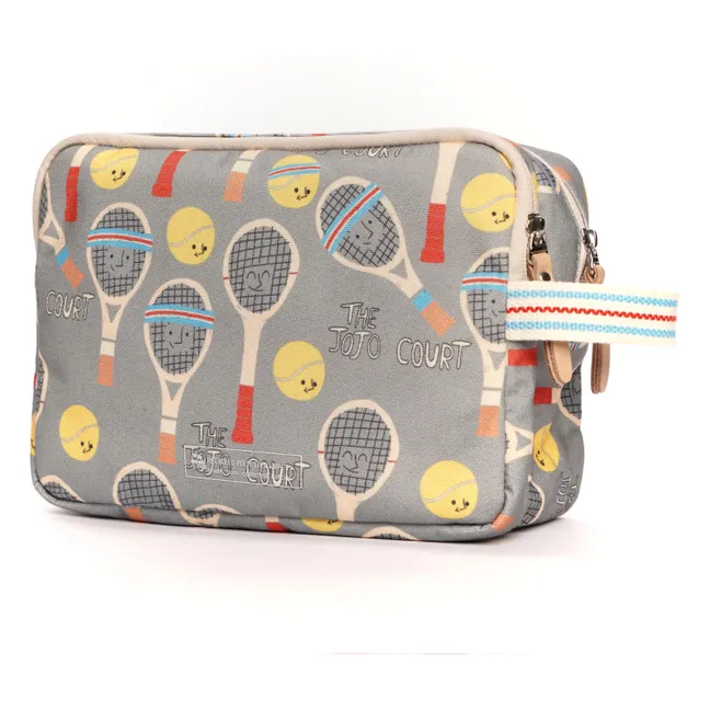 Trousse de Toilette Double Jojo Court | Vert de gris