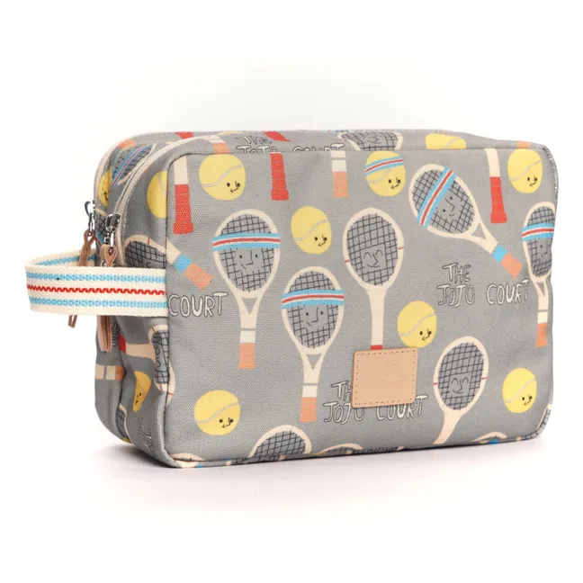Trousse de Toilette Double Jojo Court | Vert de gris