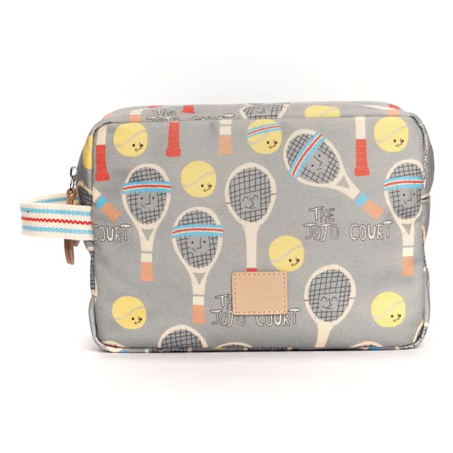 Trousse de Toilette Double Jojo Court | Vert de gris