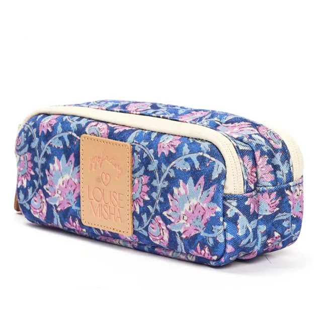 Trousse Double Louise Misha X Jojo Factory | Bleu