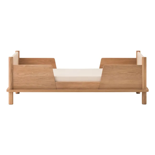 Lit Junior et set de 2 barrières Latitude | Chêne