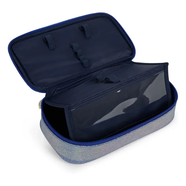 Trousse Modulaire Irisée | Bleu nuit