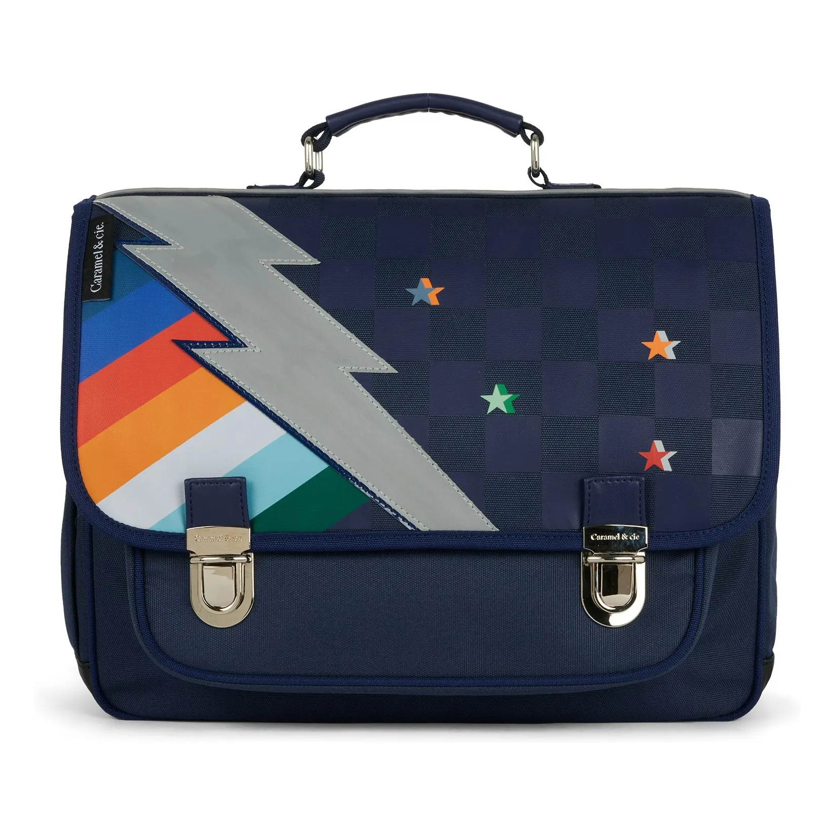 Caramel & Cie Midnight Blue Chromatic Lightning Satchel